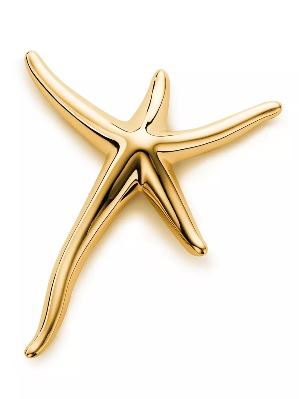 TIFFANY & CO. Elsa Peretti 18K Gold Large Starfish Pin Brooch